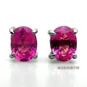 デマントイドガーネット ピアス 0.15ct/2 強てり プラチナ ロシア 瑞浪