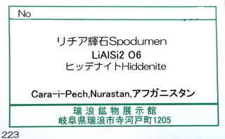  Spodumen ҥåǥʥ Hiddenite ʪɸ ʷ뾽 ե˥ ϲʪŸ 5363