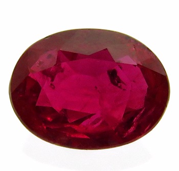ルビー 0.75ct 裸石 ルース 高彩度の赤 ミャンマー 瑞浪鉱物展示館