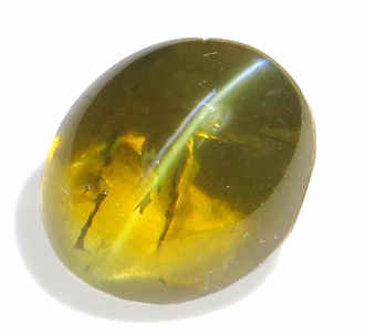 3694 クリソベリルキャッツアイ ルース 4.43ct 非常に高い透明度 3694 クリソベリルキャッツアイ ルース 4.43ct 非常に高い透明度