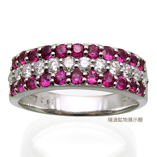 ŷ�� ��ӡ� Ruby 0.81ct ��� D0.35ct 18�� �ۥ磻�ȥ������ 12�� 7��������� ��ϲ��ʪŸ���� 5882