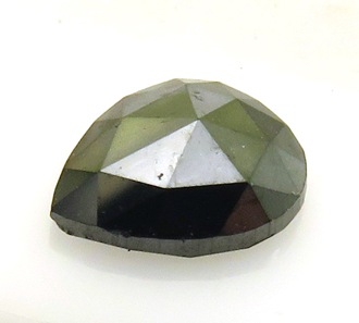 4059 上級品 裸石 ルース ブラックダイヤモンド 0.55ct ローズカット 