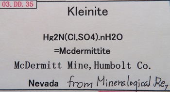 쥤ʥ Kleinite ʪ USA ϲʪŸ 4653