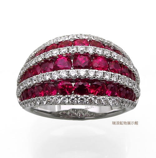 ŷ�� ��ӡ� ��� Ruby 2.65ct D0.90ct ���������� K18�ۥ磻�ȥ������ 12�� ����٤��� 7�������� ��ϲ��ʪŸ���� 5954