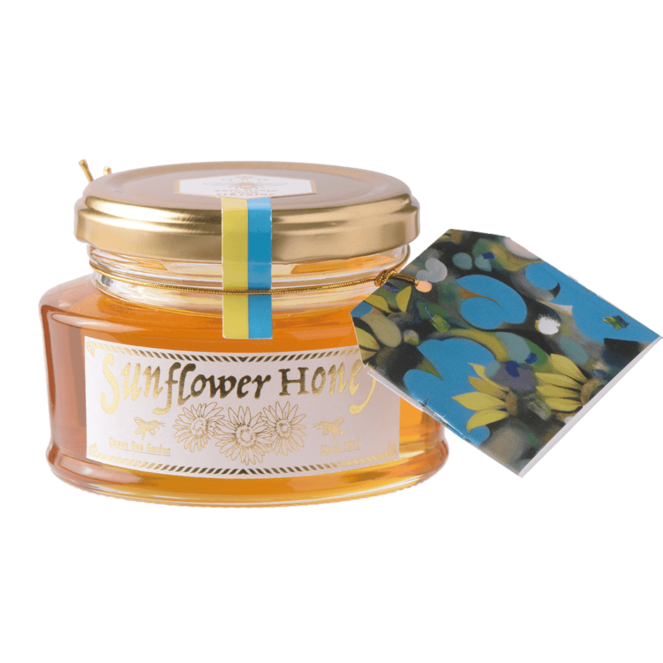QBG. Sunflower Honey from Ukraine ウクライナひまわりはちみつ 110g