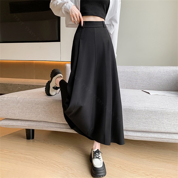 プリーツスカート ロングスカート ベルト付き スカート ファスナー ハイウエストスカート  レディース デート服  大人可愛い シンプル 可愛いデイリー 春 夏 秋 大人 フリーサイズ 長め丈 ロング M L XL 大きいサイズ 体形カバー[fs15]
