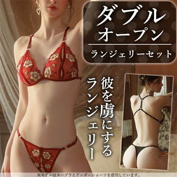 セクシーランジェリー ブラ ショーツ ２点セット 穴あき下着 セクシー ランジェリー 超過激 下着 上下セット セクシーランジェリー 股割れ エロ下着 レディース ランジェリー オープンブラ セクシー ランジェリー 下着 ブラセット[w1112]