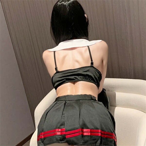 コスプレ JK セクシーランジェリー過激   セクシーランジェリー セクシー下着 エロ下着 ランジェリー セーラー服 学生服 超過激 コスチューム セット セクシー 黒 大人 ミニスカート ミニ丈 紐 リボン エロい下着  ひだ ミニ丈 プリーツ[w1410]