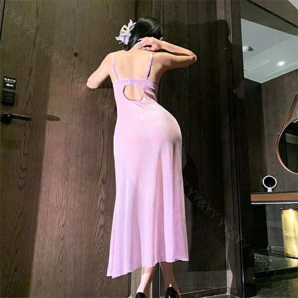 ベビードール セクシーランジェリー レディース セクシー ランジェリー ロングドレス風 超過激 スケスケ 透け セクシー コスチューム 可愛い ベビードール ランジェリー 女性 下着  花柄 ベビードール 大人  ワンピース ネグリジェ 部屋着[w1442]