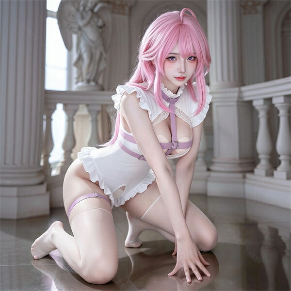 コスプレ テディ 超過激 穴あき 股割れ オープンクロッチ ベルト コスチューム セクシーランジェリー 上下一体型 エロ エロ下着 天使 エンジェル ハーネス 編み上げリボン ノースリーブ リボン 衣装 フリル レッグリング 部屋着 w1622