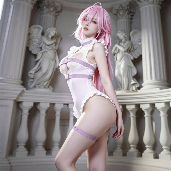 コスプレ テディ 超過激 穴あき 股割れ オープンクロッチ ベルト コスチューム セクシーランジェリー 上下一体型 エロ エロ下着 天使 エンジェル ハーネス 編み上げリボン ノースリーブ リボン 衣装 フリル レッグリング 部屋着 w1622