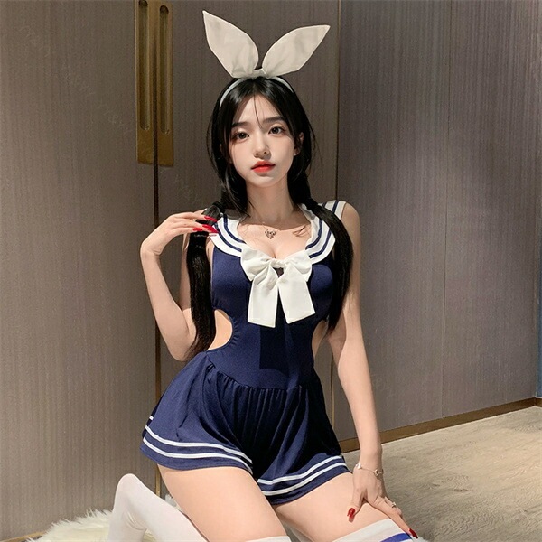 セクシーランジェリー過激 コスプレ  セクシーランジェリー セクシー下着 エロ下着 ランジェリー セーラー服 学生服 超過激 コスチューム セット セクシー 黒 大人 ミニスカート ミニ丈 紐 リボン エロい下着  ひだ ミニ丈 ワンピース フレア[w1396]