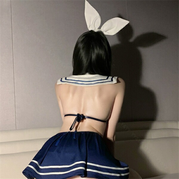セクシーランジェリー過激 コスプレ  セクシーランジェリー セクシー下着 エロ下着 ランジェリー セーラー服 学生服 超過激 コスチューム セット セクシー 黒 大人 ミニスカート ミニ丈 紐 リボン エロい下着  ひだ ミニ丈 ワンピース フレア[w1396]