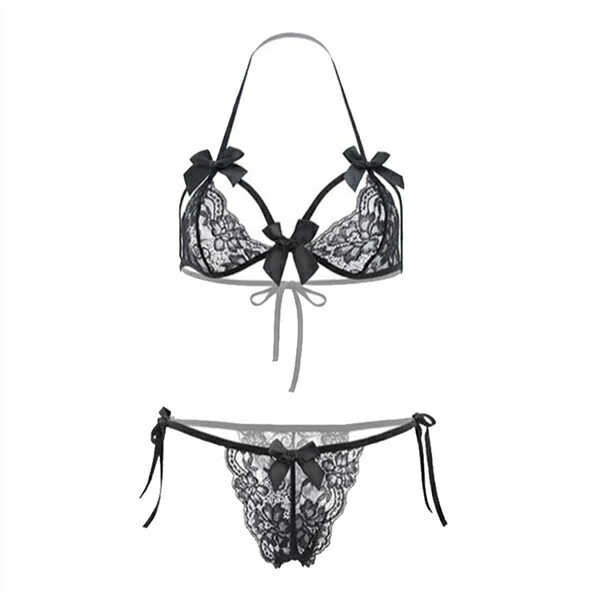 セクシーランジェリー 大きいサイズ 過激 セクシー下着 エロ下着 ランジェリー オープンブラ 紐パン ブラセット セクシー ランジェリー 下着 可愛い 上下セット 解ける 紐パン 大人 エロい下着 スケスケ レース