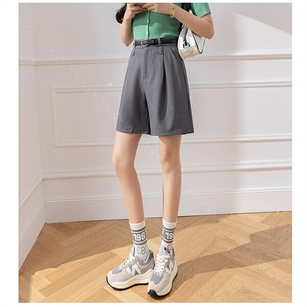 ハーフパンツ ワイドパンツ ワイドズボン レディース お家時間 パンツ ボトムス  ボトム パンツ  ワイド ショートパンツ   シンプル カッコいい デイリー オフィス 春 夏 秋  リラックスタイム 大人   M L XL 大きいサイズ ゆったり[fz4]