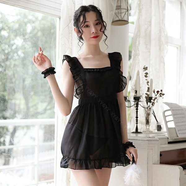 メイド服 セクシーランジェリー エプロン ドレス ベビードール セクシー ランジェリー 大人 スケスケ ワンピース エロい下着 セクシーランジェリー 可愛いベビードール  部屋着 大人 セクシーコスプレ エロいコスプレ エロ[w578]