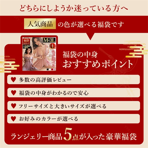 福袋 2026 大きいサイズ 色が選べる 人気商品  2026年 福袋 3点セット セクシーランジェリー ベビードール テディ レディース XL 3L セクシー ショーツ 3着セット セクシーランジェリー 穴あき下着 紐パン 上下セット[lk18]