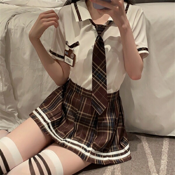 セクシー コスチューム JK 学生服 セーラー服 コスプレ エロ下着 セクシーランジェリー 大人 可愛い コスチューム セット  セクシーランジェリー 超過激  ホワイトシャツ セクシー コスプレ セクシ- ランジェリー エロい下着[w455]
