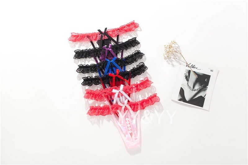 穴あき下着 セクシーランジェリー オープンクロッチ パール付 Tバック パールショーツ フリル 過激 Gストリング エロい下着 セクシー ランジェリー エロ下着 エロ服 紐パン 大人 セクシーランジェリー 大人 レディースショーツ