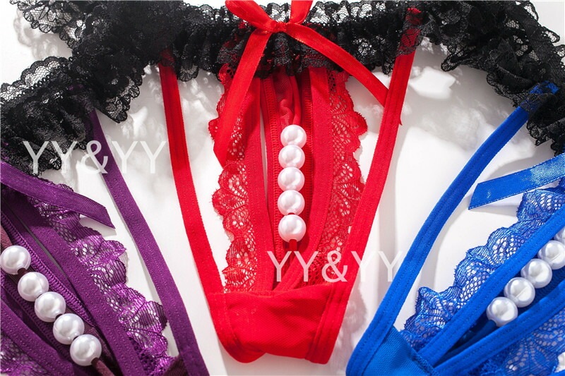 穴あき下着 セクシーランジェリー オープンクロッチ パール付 Tバック パールショーツ フリル 過激 Gストリング エロい下着 セクシー ランジェリー エロ下着 エロ服 紐パン 大人 セクシーランジェリー 大人 レディースショーツ