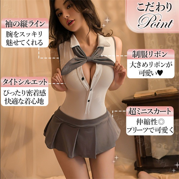 セクシーランジェリー セーラー服 セクシー 学生服 コスプレ 超過激 セクシー コスチューム テディ セット セクシー ランジェリー 大人 ミニスカート プリーツ セーラー服  エロい下着  エロ エロカワ バレンタイン 白 オープン リボン[w1328]