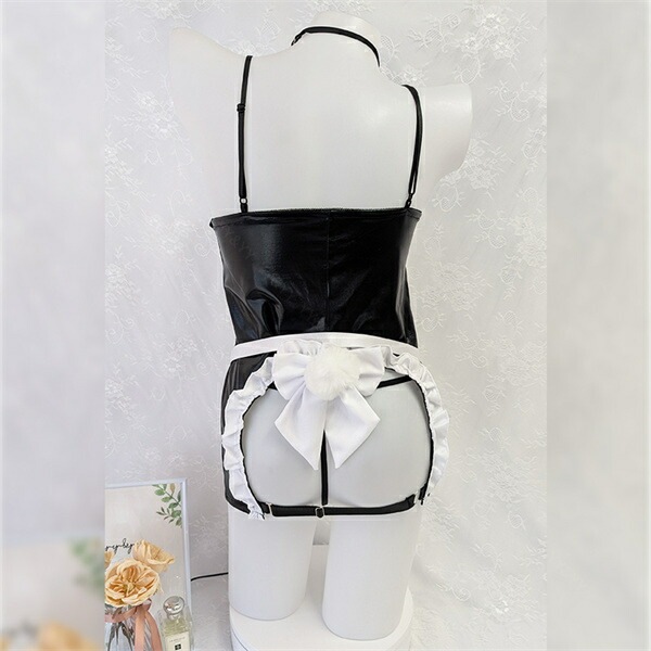 コスプレ バニーガール メイド セクシーランジェリー コスチューム 大きいサイズ XL 3L 超過激 透け スケスケ タイト ミニスカ 光沢 オープン ランジェリー ブラ チョーカー うさ耳 リボン Tバック フリル エプロン 肌見せ セクシー エロ エロい下着