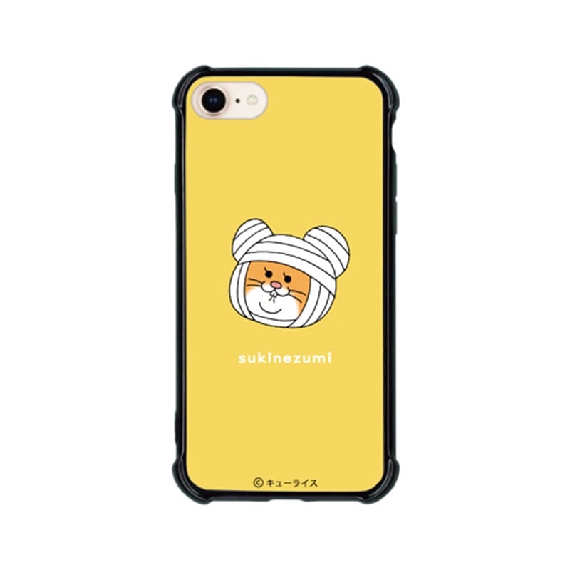 スキネズミ 「…イエロー」スマホケース ハイブリッドタイプ