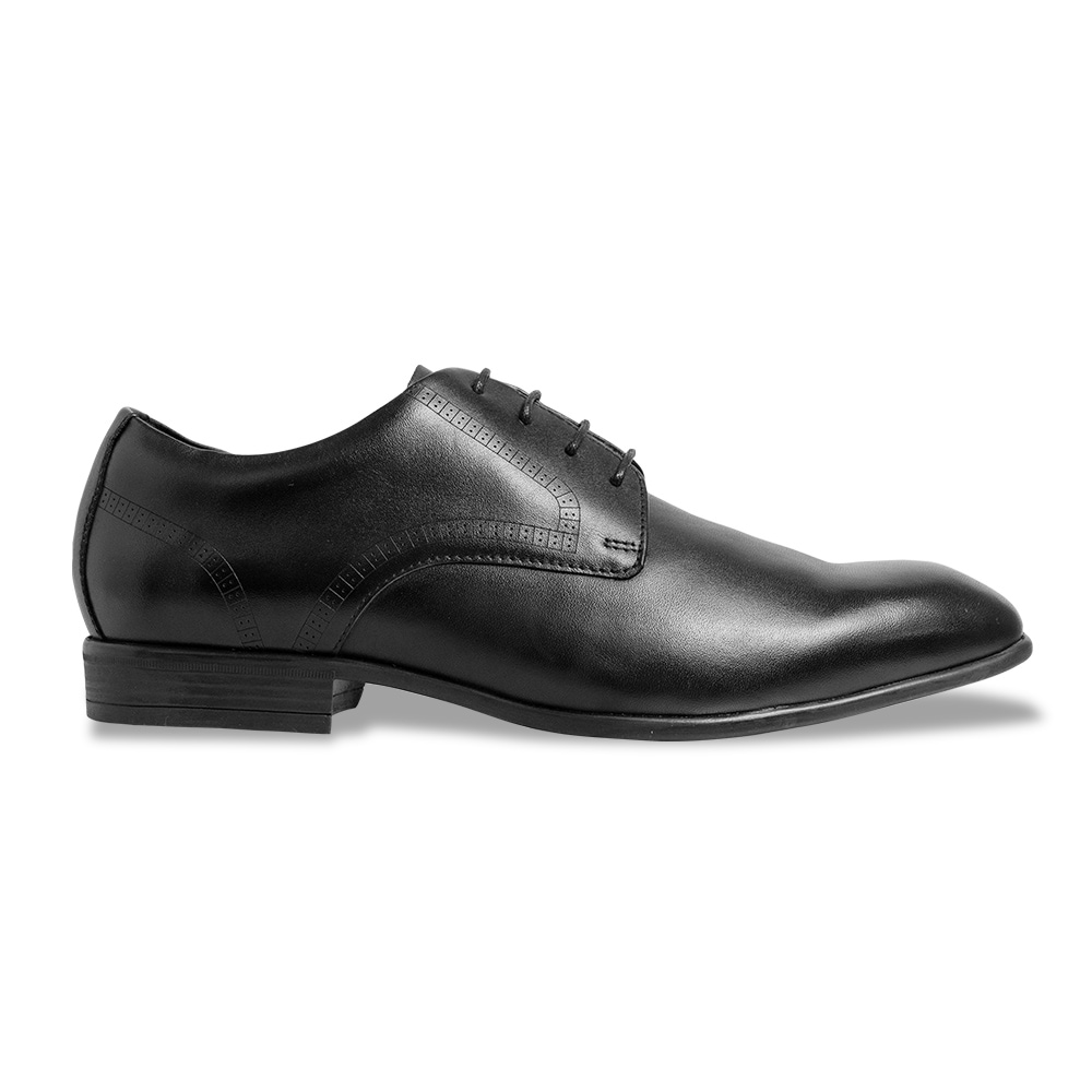 que shoes black プレーントゥ Mサイズ ビジネスシューズ プレーントゥ 外羽根 メンズ ブラック 黒 本革