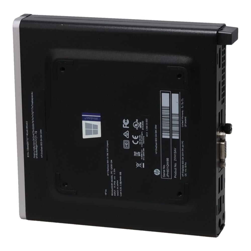 厳選した中古パソコン、中古PCのクオリット HP EliteDesk 800 G4 DM