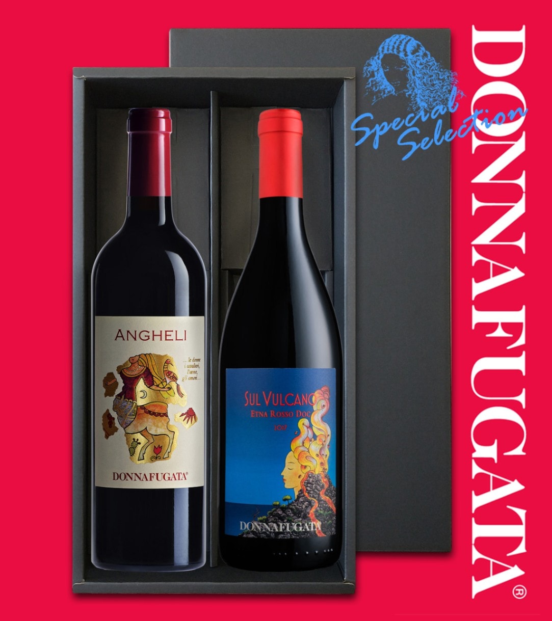 送料無料】ドンナフガータ フルボディ赤ワイン2本ギフト - イタリア