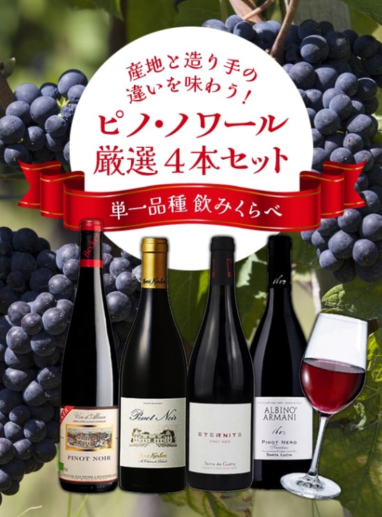 送料無料】ピノ・ノワール厳選4本セット | お得なワインセット | 通販