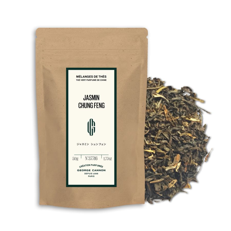 ジャスミン シュンフェン 茶葉50g入り - 中国緑茶 - ジョルジュ