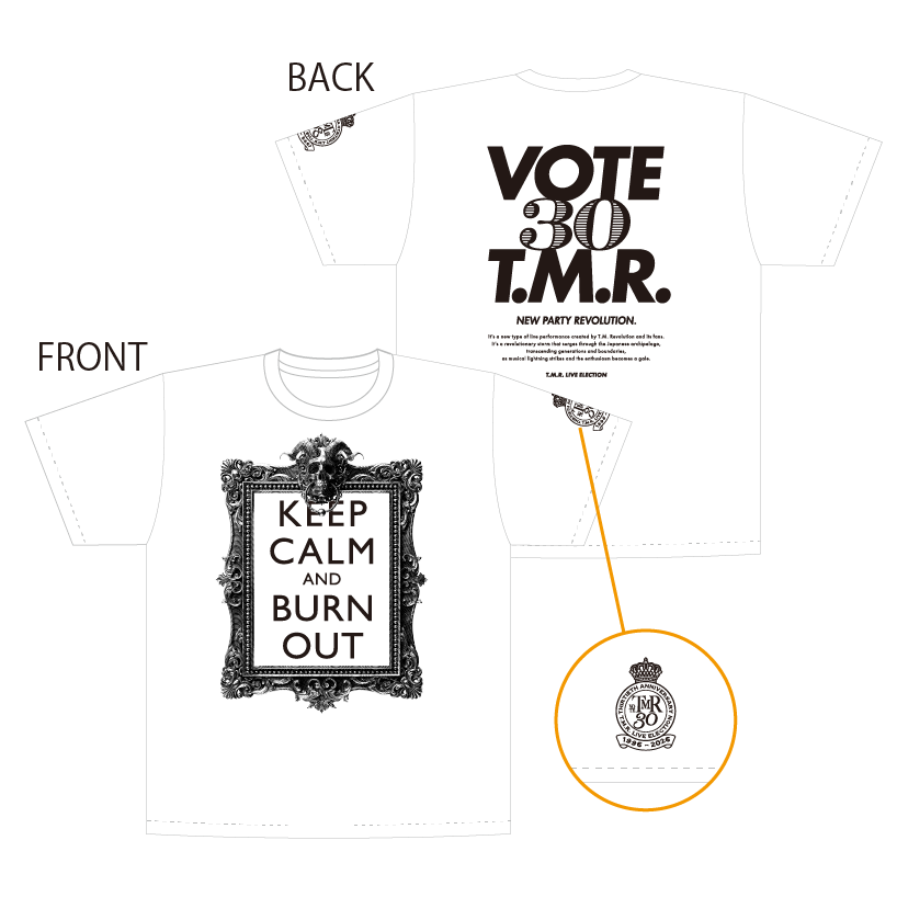 T.M.R. VOTE30] ビッグシルエットTシャツ【WHITE】 | T.M.Revolution