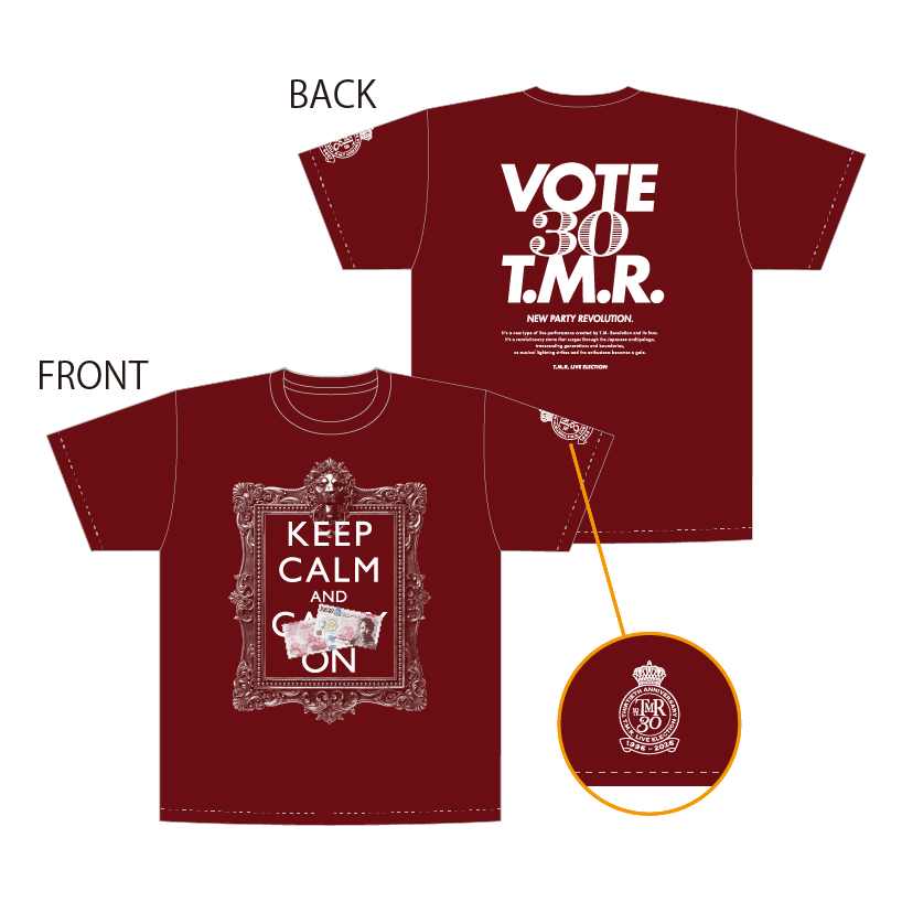 T.M.R. VOTE30] CASH ON Tシャツ 【RED】 | T.M.Revolution,T.M.R.