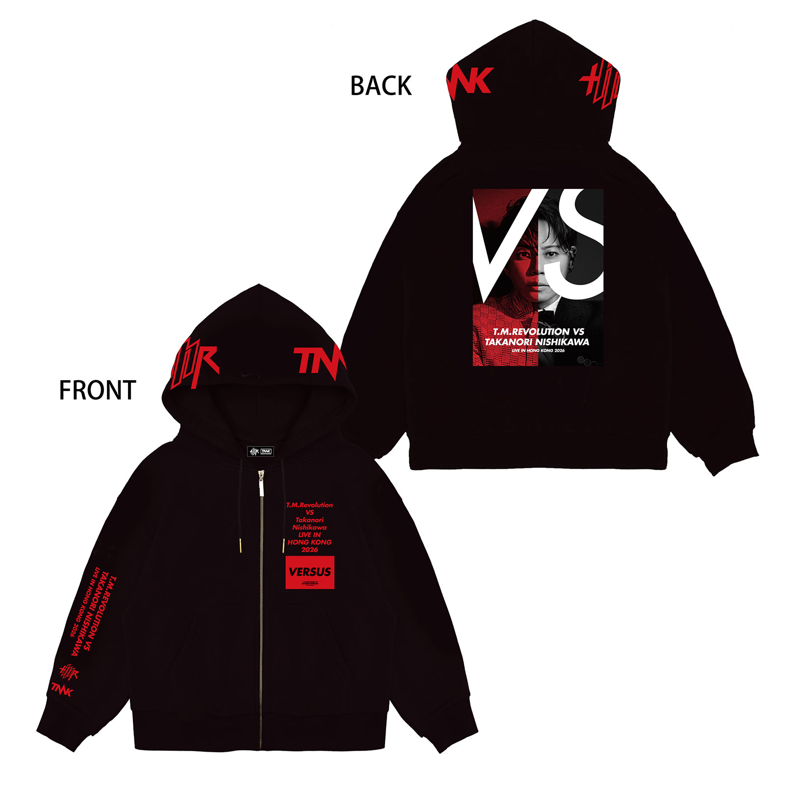 ホンマ～ツワーワルド限定パーカー TMR VS TNNK 2026] パーカー | T.M.Revolution,TMR VS TNNK LIVE IN