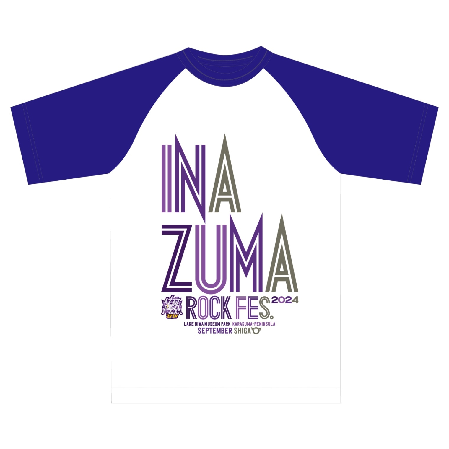 [IRF24]Tシャツ【A】(ホワイト×パープル)