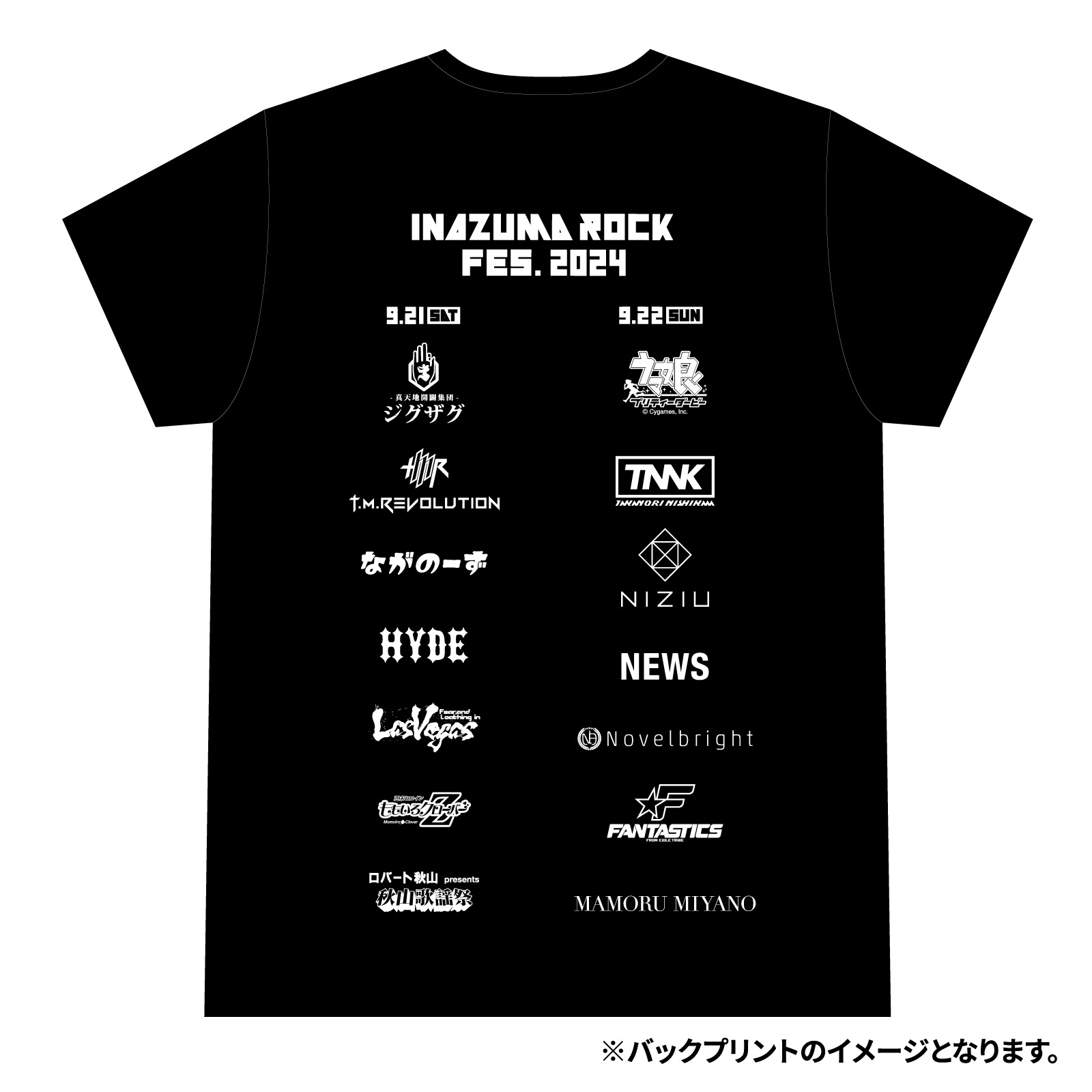 [IRF24]Tシャツ【C】(BLACK)