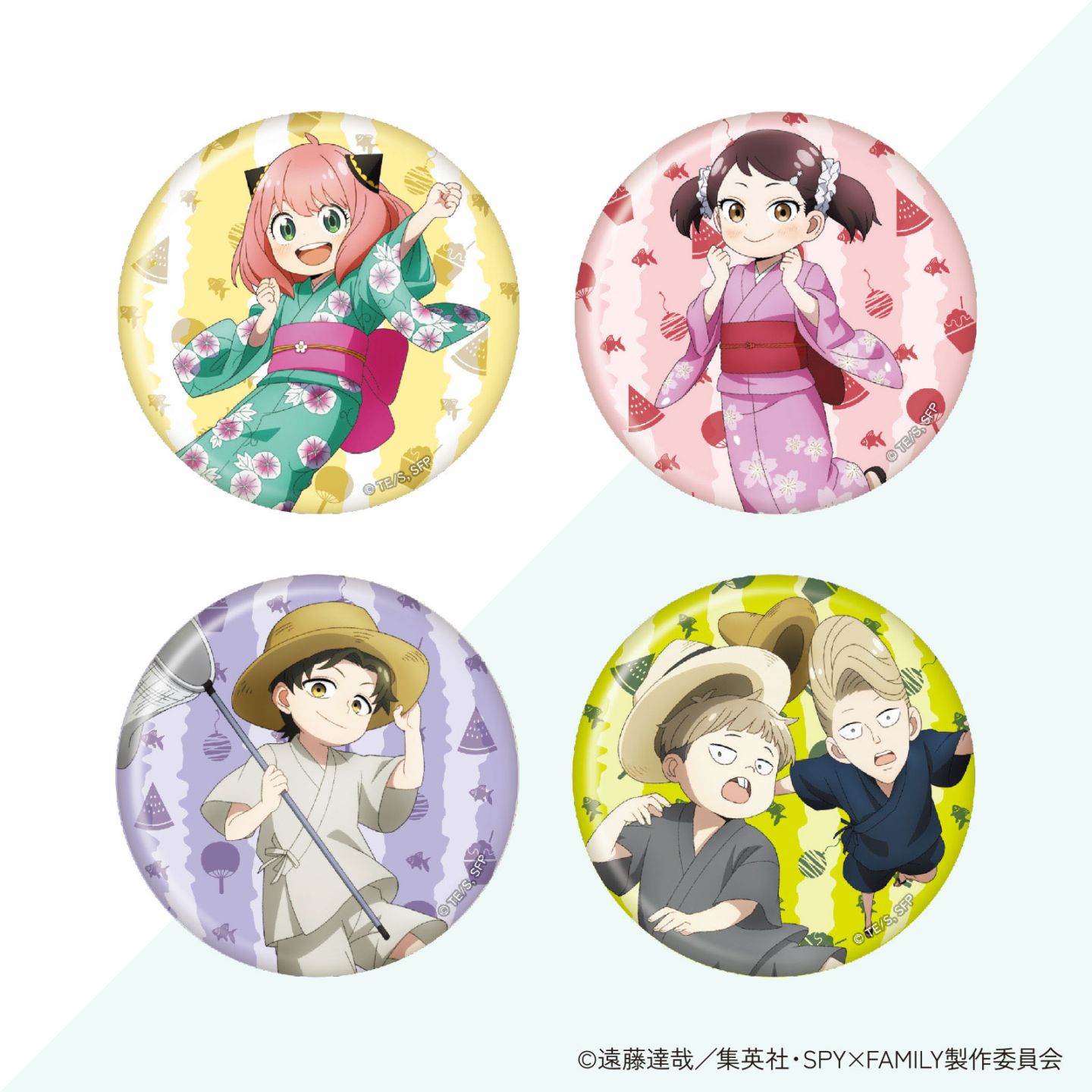 SPY×FAMILY「おでけけ大作戦」in 横浜・みなとみらい　トレーディング缶バッジ（イーデン校）