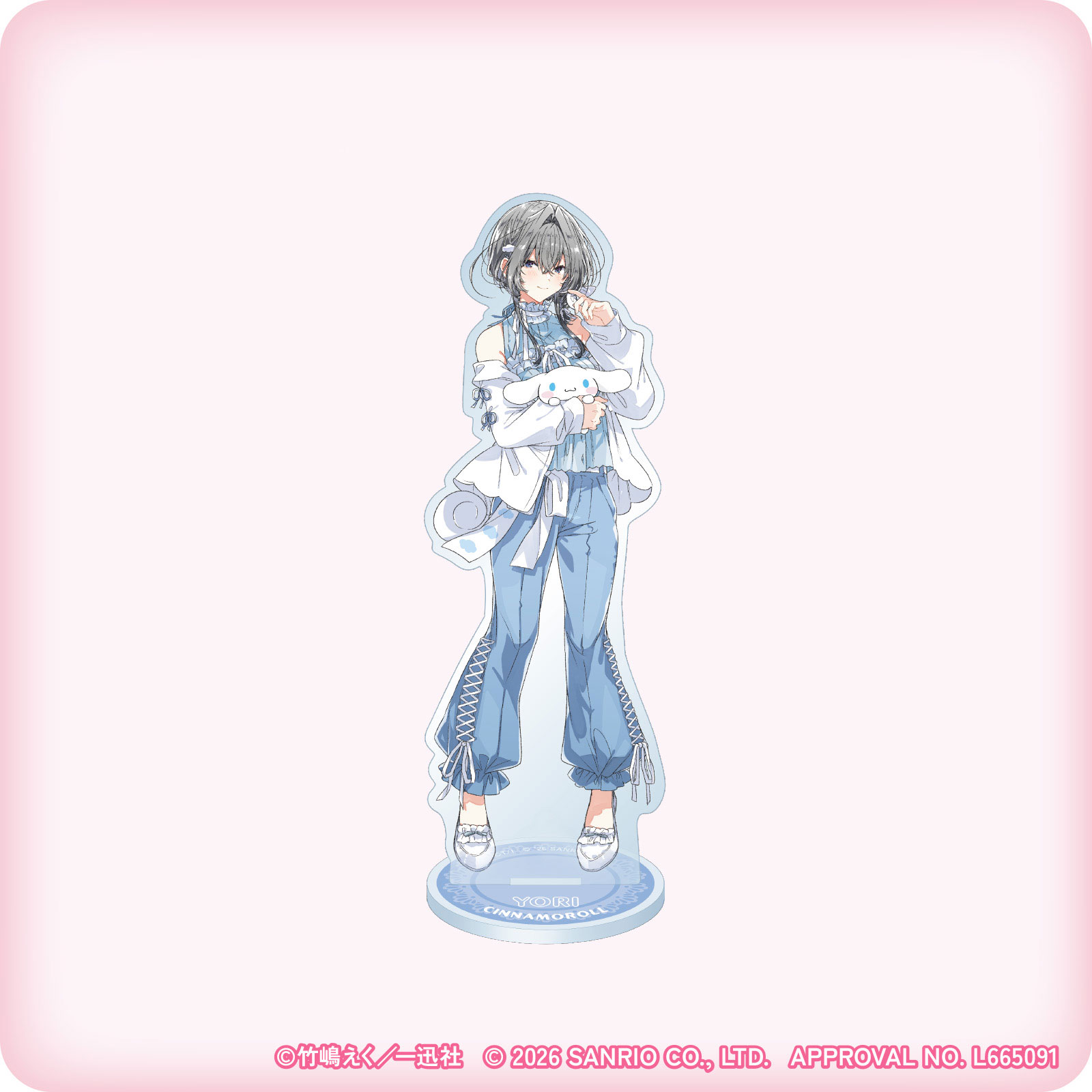 ささやくように恋を唄う×サンリオキャラクターズ アクリルスタンド（朝凪 依×シナモロール）
