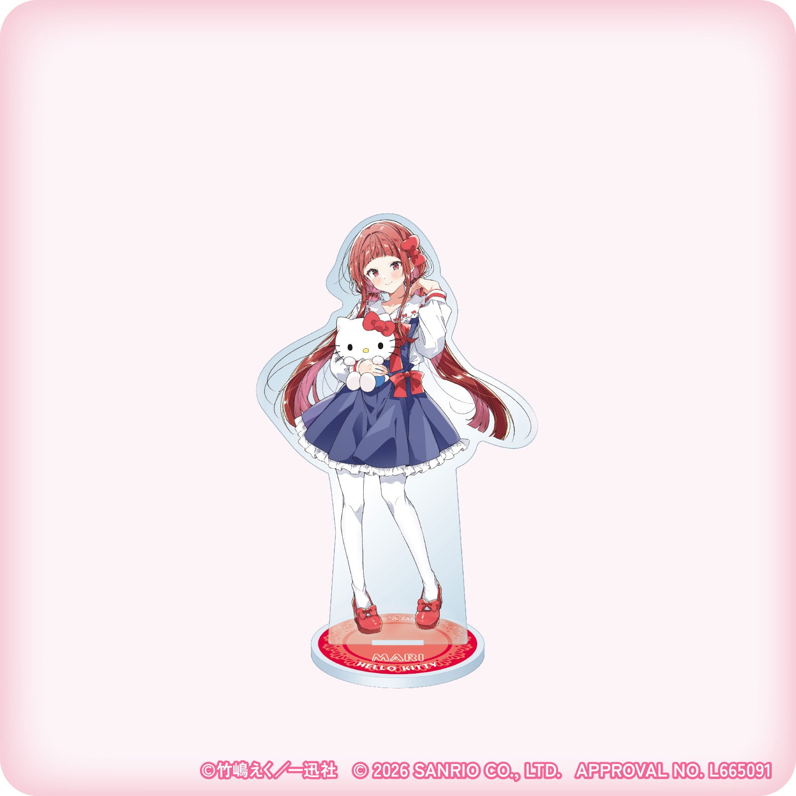 ささやくように恋を唄う×サンリオキャラクターズ アクリルスタンド（筒井 真理×ハローキティ）