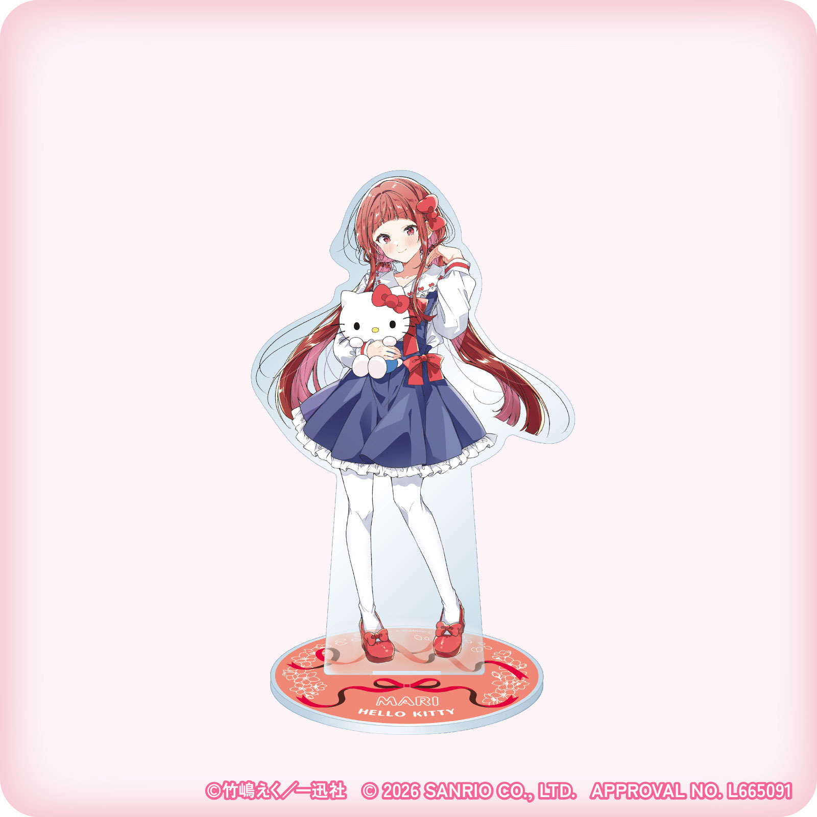 ささやくように恋を唄う×サンリオキャラクターズ BIGアクリルスタンド（筒井 真理×ハローキティ）