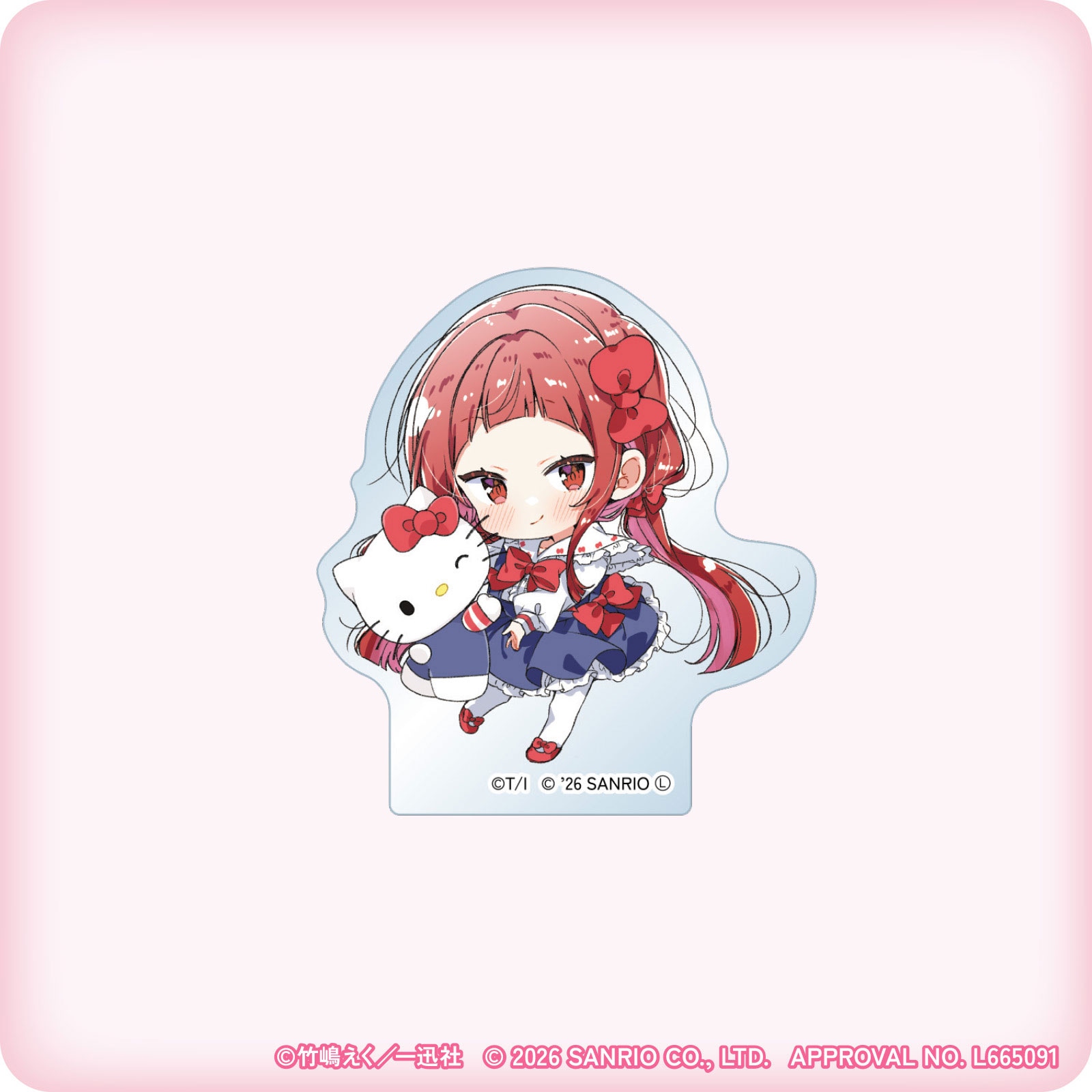 ささやくように恋を唄う×サンリオキャラクターズ ミニキャラアクリルブロック（筒井 真理×ハローキティ）