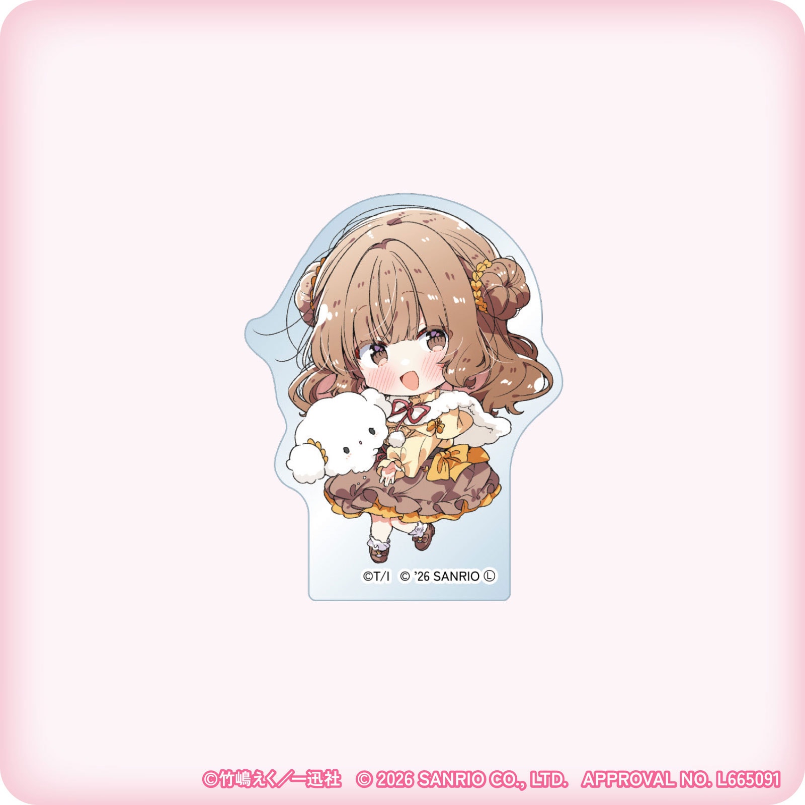 ささやくように恋を唄う×サンリオキャラクターズ ミニキャラアクリルブロック（里宮 百々花×こぎみゅん）