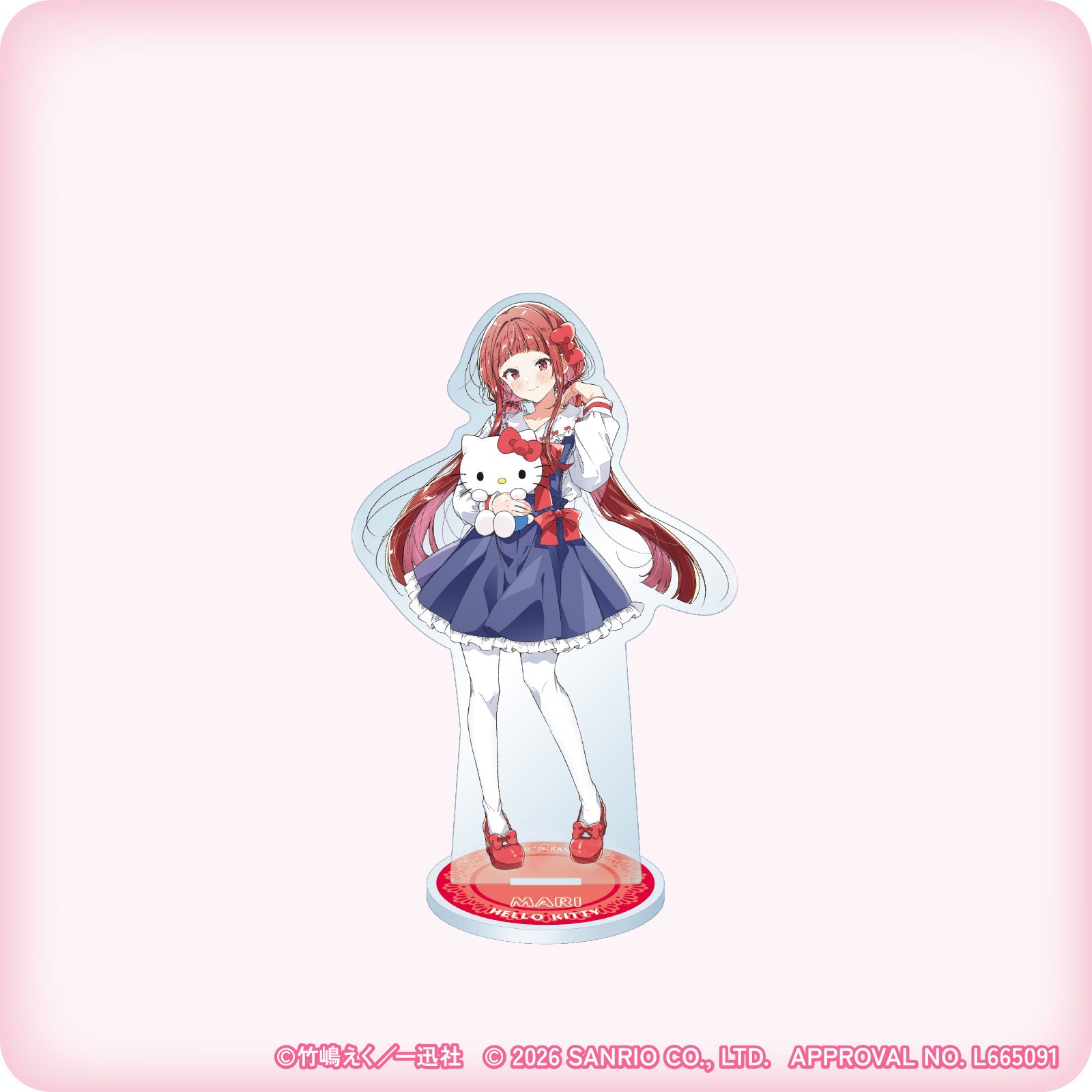 ささやくように恋を唄う×サンリオキャラクターズ アクリルスタンド（筒井 真理×ハローキティ）