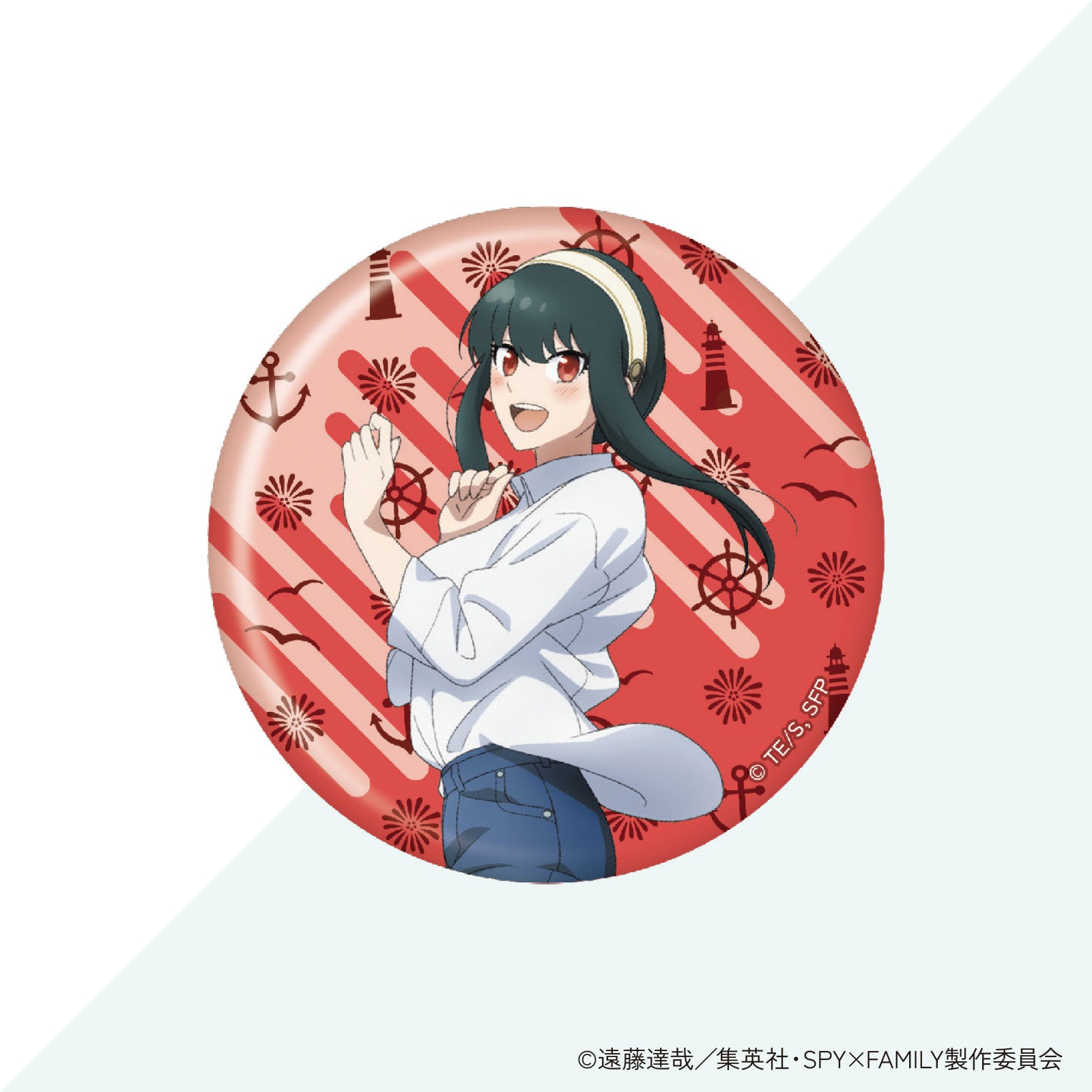 SPY×FAMILY「おでけけ大作戦」in 横浜・みなとみらい　トレーディング缶バッジ（フォージャー家）