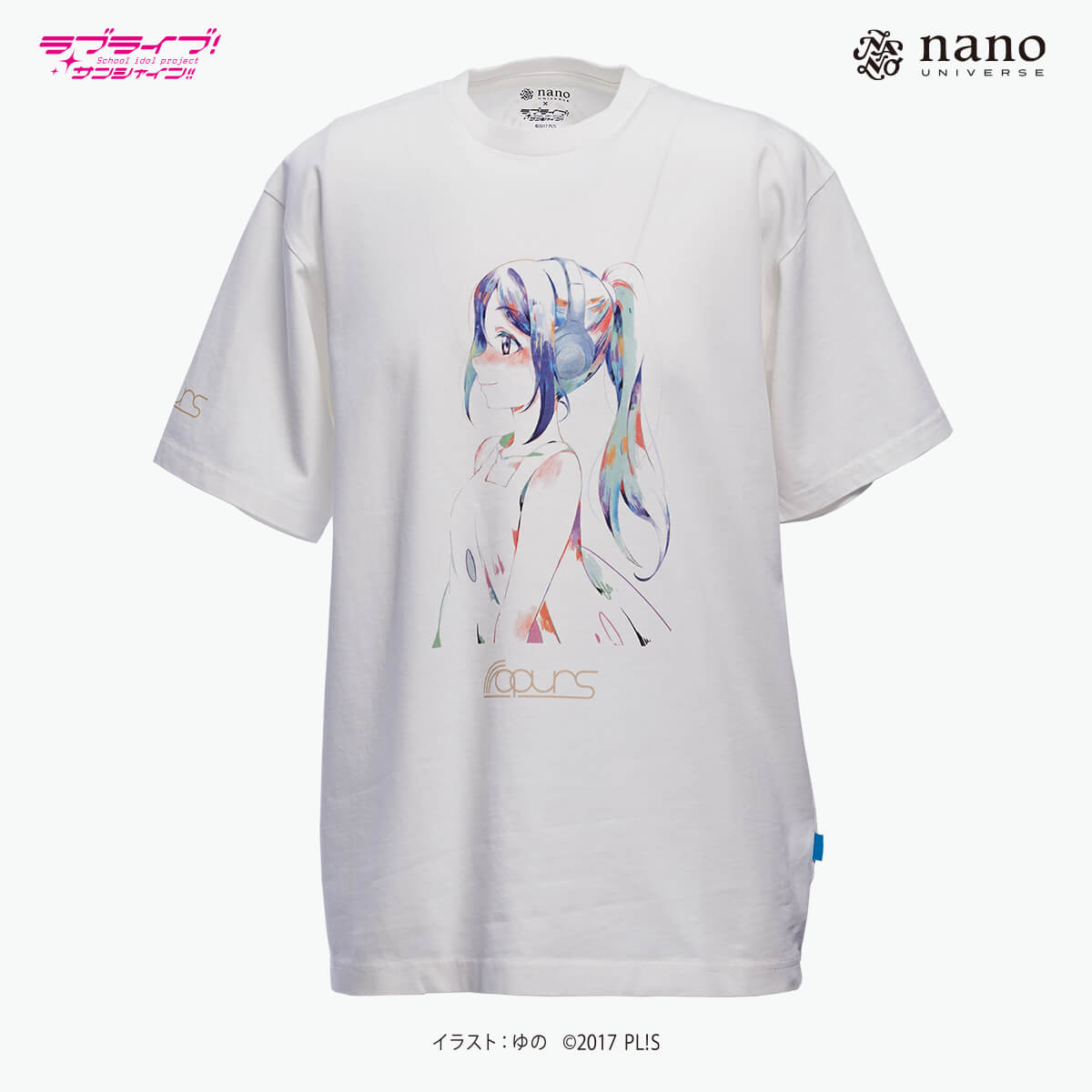 ナノ ユニバースコラボ ナノ ユニバース ラブライブ サンシャイン ナノファインtシャツ 松浦果南 ラブライブ サンシャイン Yuno Mirai Things Online Store ミライシングス