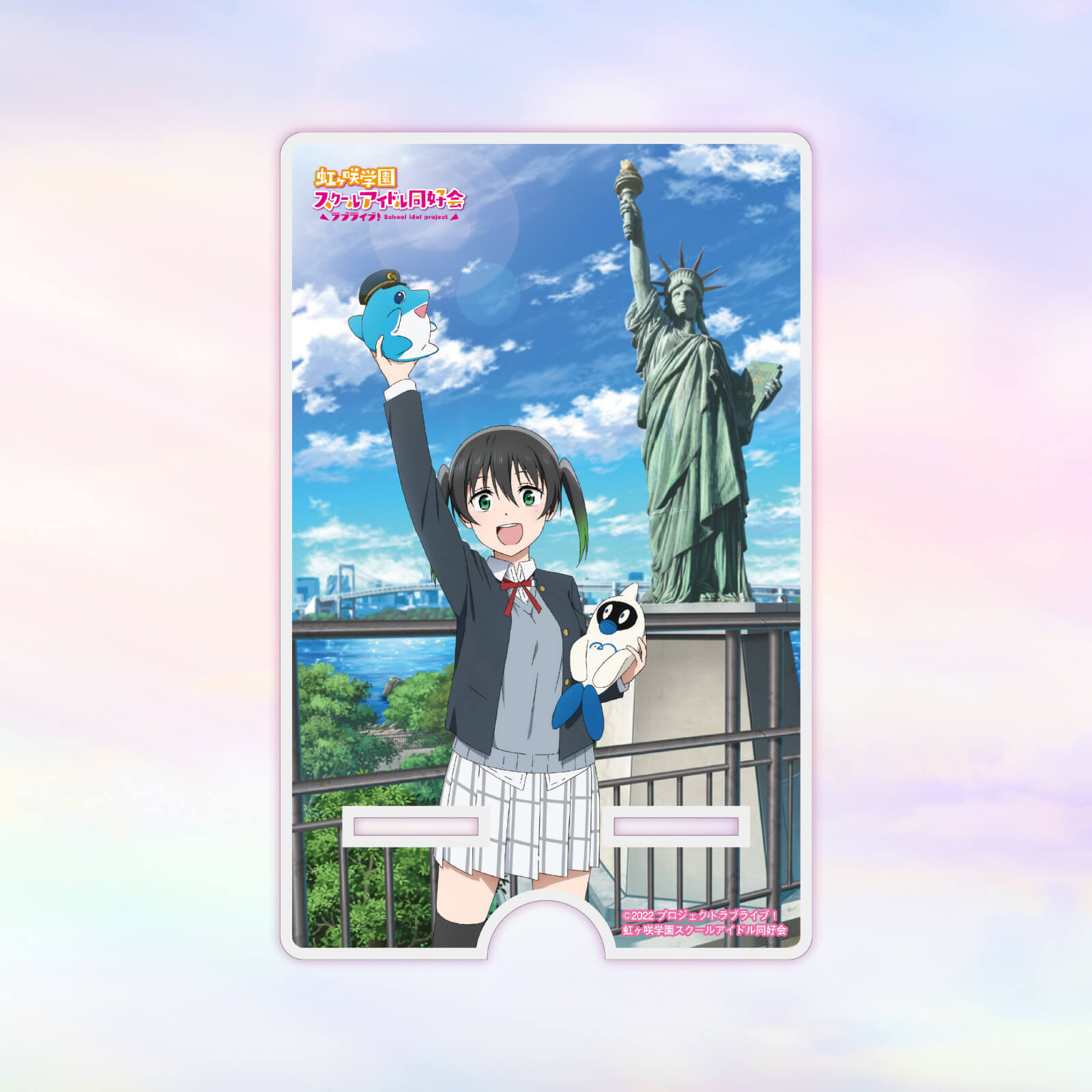 虹ヶ咲×お台場トレイン  スマホスタンド (高咲 侑)