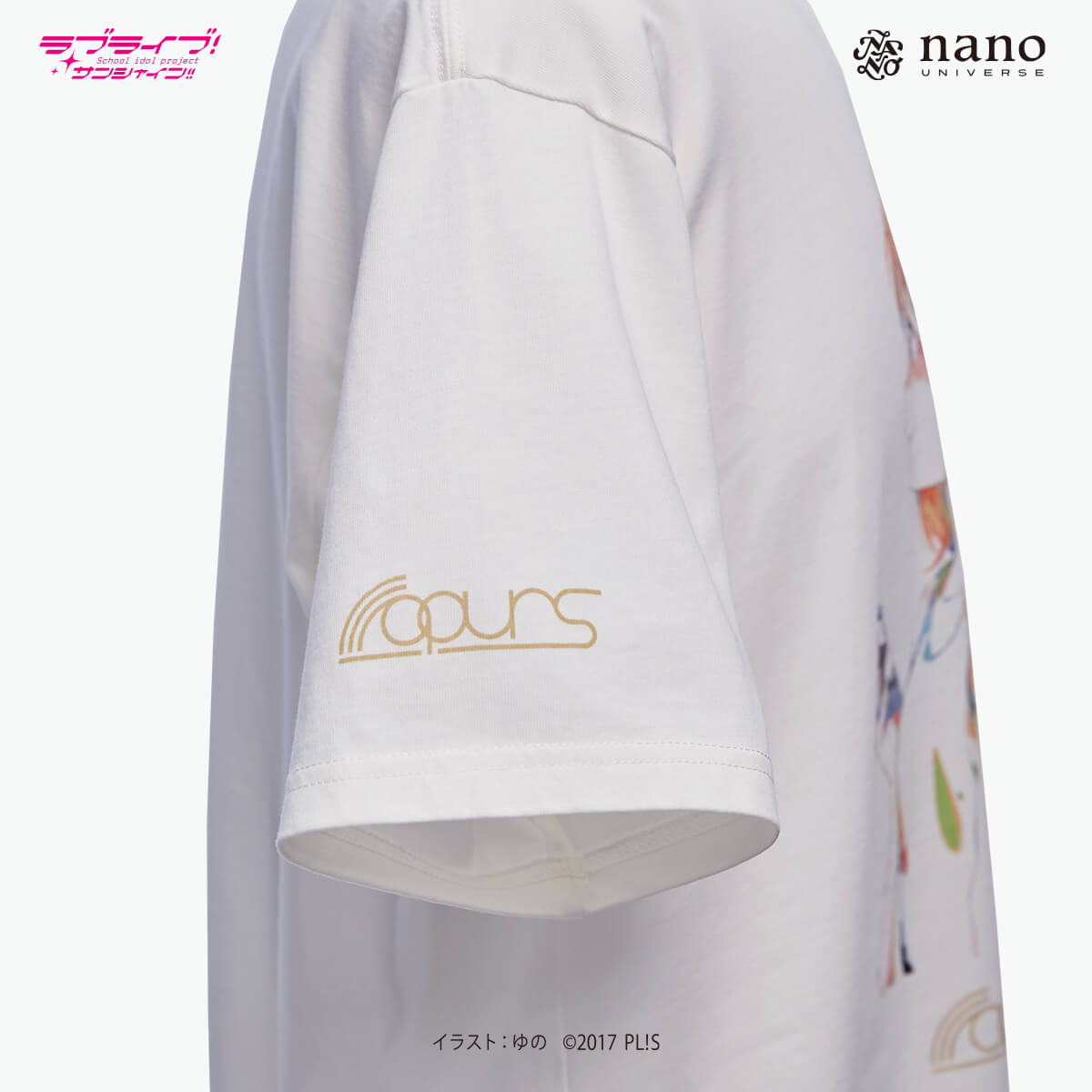 [ナノ・ユニバースコラボ] ナノ・ユニバース×ラブライブ ！サンシャイン!!ナノファインTシャツ【国木田花丸】