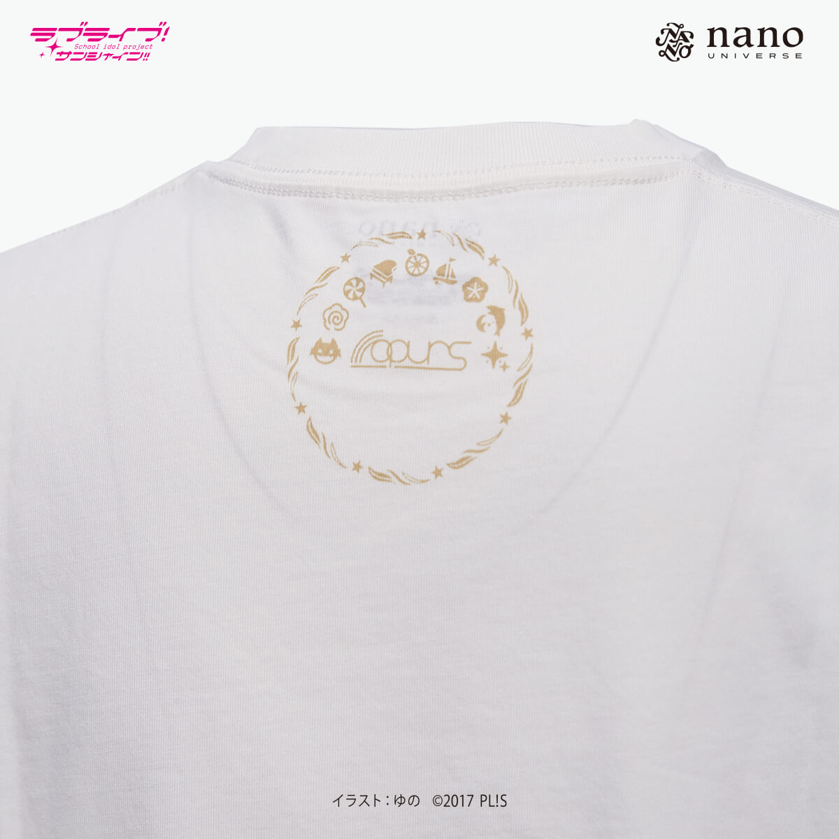 [ナノ・ユニバースコラボ] ナノ・ユニバース×ラブライブ ！サンシャイン!!ナノファインTシャツ【小原鞠莉】