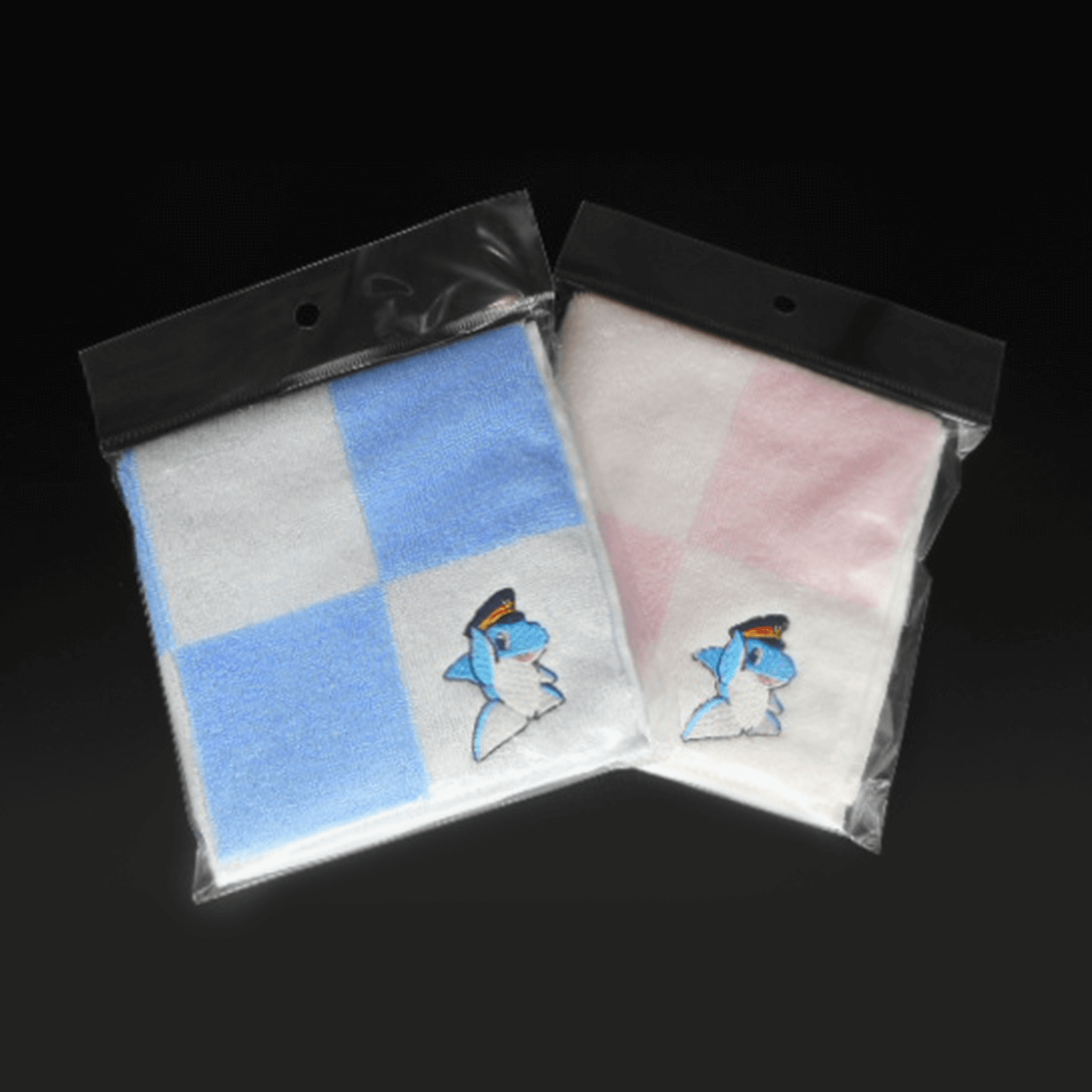 りんかる今治コットンハンドタオル（ブルー）